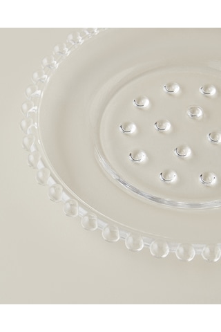 English Home Bubbles Cam Pasta Tabağı 19 Cm Şeffaf Şeffaf