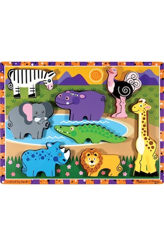 Melissa And Doug Ahşap Tombul Yapboz Safari