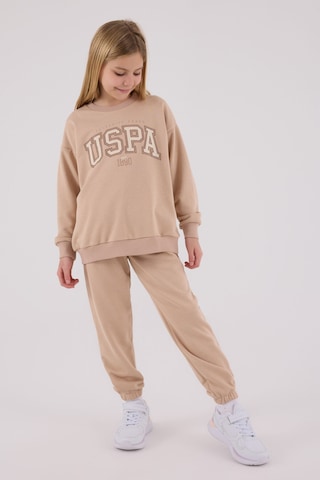 U.S. Polo Assn. Kız Çocuk Kahverengi Eşofman Takımı Kahverengi
