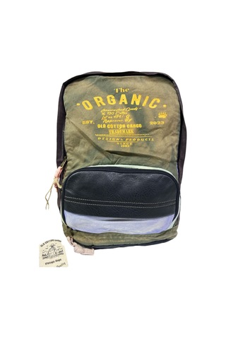 Old Cotton Cargo Kaliteli Tek Bölmeli Vintage Disayn Günlük Gezi Spor Okul Sırt Çantası Patchwork Komor 29x42cm Koyu Kahverengi