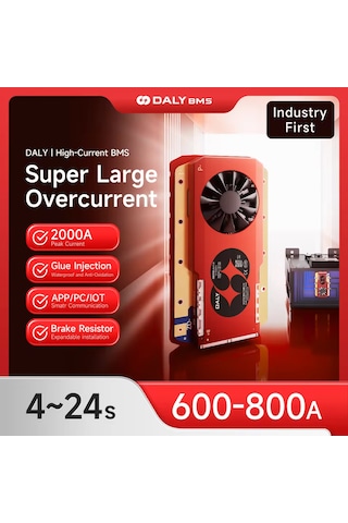 Daly Smart Bms 24-72s 800a Ultra Yüksek Akım Ev/forklıft Uyumlu