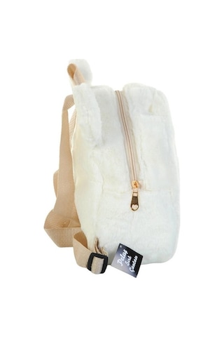 Dolphin Peluş Sırt Çantası Krem Dlp-pb-759-b