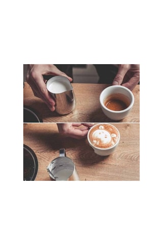 Pitcher Çelik Sürahi Kahve Süt Potu 480 Ml 2 Cup