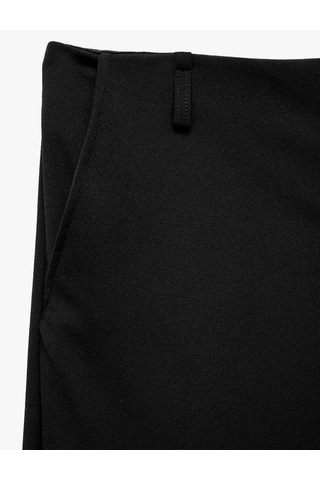 Koton Cepli Scuba Kumaş Straight Fit Pantolon Siyah 7wal40069ık