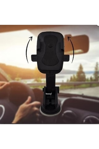 Buffer Torpido Üstü Teleskopik Araç Telefon Tutucu