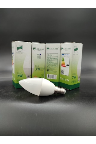 Led Ampul E.14 Sarı Işık 7.watt 4.adetli Paket