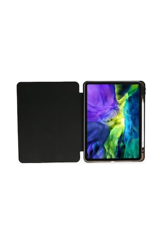 Galaxy X200 Tab A8 10.5 Kılıf Kalemlikli Mars Tablet Kılıfı - Siyah Diğer