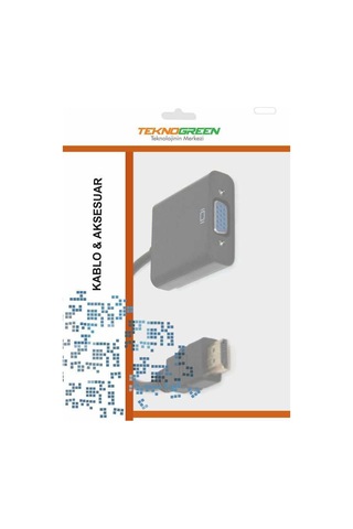 Teknogreen Tkd-333 Hdmi To Vga+3.5 Stereo Kablo