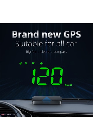 Mufunye Araç Hud M1 Gps: Hız, Yön, Uydu Sayısı Gösterimi Hız Ve Yorgunluk Alarmı Otomatik Parlaklık Regülasyonu Yeşil Işık