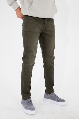 HLT Jeans Erkek Slim Fit Dar Kesim Esnek Likralı Denim Jeans Kot Pantolon 001 Koyu Haki