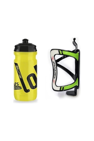 Elite Loli Bisiklet Matara - Suluk 550 Ml Performance Bisiklet Matarası Kafesi Sarı Sarı - Siyah