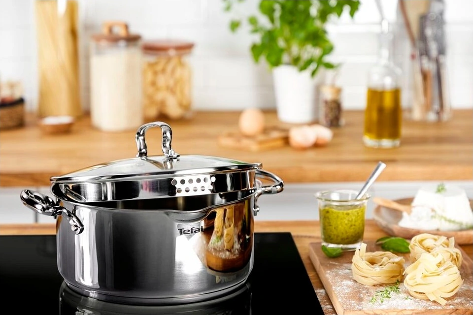 Tefal Duetto İndüksiyon Tabanlı 8 Parça Çelik Tencere Seti Çelik