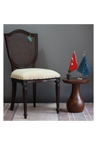 Kleinhaus - Retro Klasik Ahşap Sandalye - Yemek Odası Sandalyesi Venge