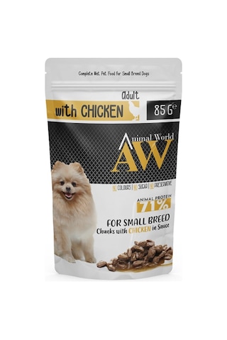 Animal World Tavuklu Küçük Irk Köpek Pouch Mama 85 Gr
