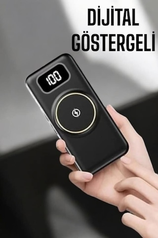 4 Çıkışlı 10.000 Mah Powerbank Dijital Göstergeli Hızlı Şarjlı Model Çok Renkli