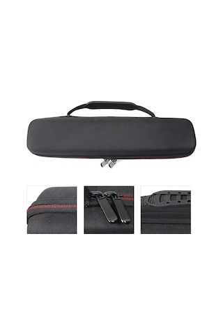 Airstrait Saç Düzleştirici İçin Taşınabilir Seyahat Su Geçirmez Depolama Sert Çanta Siyah