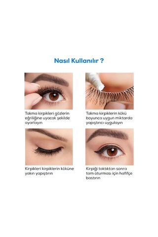 Makyaj Fırçası & Aplikatör Su Geçirmez Kirpik Yapıştırıcısı Glue Siyah Renk