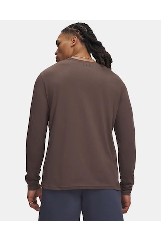 Under Armour Ua Sportstyle Left Chest Ls Erkek T-shirt 1329585-200 Kahverengi