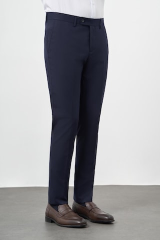 İmza Lacivert Düz Gabardin Esnek Yan Cep Slim Fit Classic Pantolon 1003245313 202 Lacivert