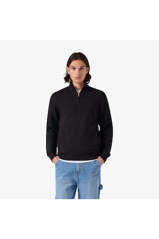 Champion Half Zip Erkek Siyah Sweatshirt 221797 2800282