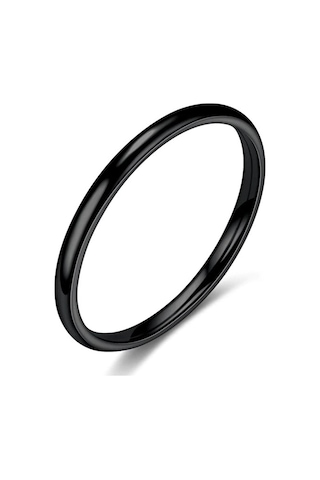 2Mm Süper Ince Bombeli Parlak Çelik Alyans Yüzük Cl26 553605946