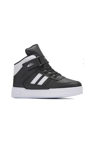 Ndrops 09-24 Deri Outdoor Erkek Çocuk Spor Bot Siyah Beyaz 26-30 Siyah