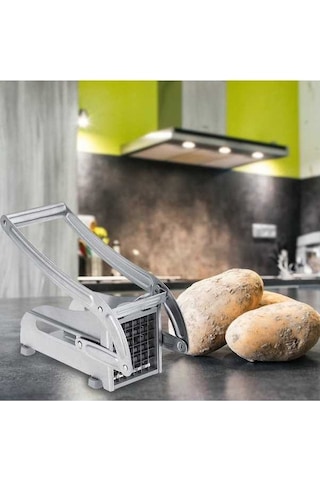 Pazly Patates Kızartması Kesici Paslanmaz Çelik Kaymaz Taban Mutfak Aleti Çok Renkli Çok Renkli
