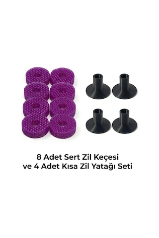 Mottopi Kısa Zil Yatağı Ve Tpu Zil Keçesi Mor-set/sert Diğer
