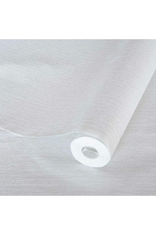 Adawall Veil Design Duvar Kağıdı - Klasik Düz Desen Rococo 1302-1/15 - Beyaz 1.06x15.6 M - 16.5 M²