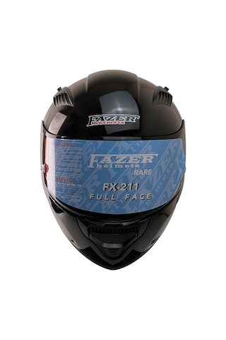 Fazer 22.R06 Double Vizörlü Full Face Spoiler Motorsiklet Kaskı Siyah