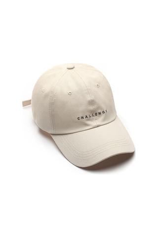 Beyzbol Şapkası Modelleri Unisex Hava Delikli Gündelik Kullanım İçin Güneş Gözlüklü Alfabe Desenli Spor Şapka Bej