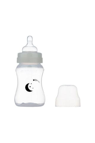 Mamajoo Gece & Gündüz Biberonu 270 ml & Saklama Kutulu İkili Emzik - Pearl