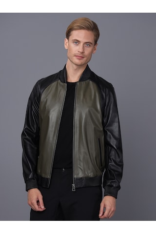 Basics&more Erkek Deri Ceket Es506 001