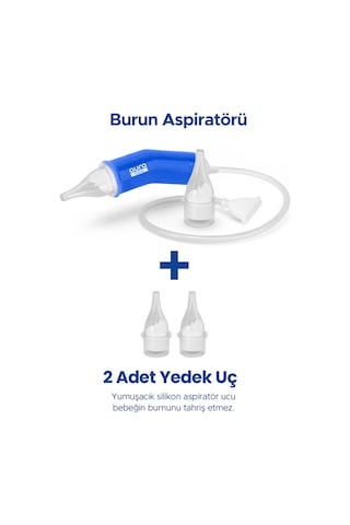 Bebek Burun Aspiratörü Ve 2 Adet Yedek Uç