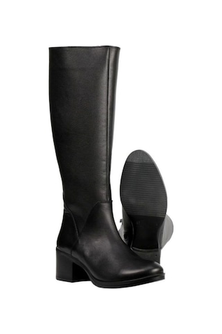 Castleblack 92900-1 Siyah Kadın Kışlık Deri Çizme Siyah