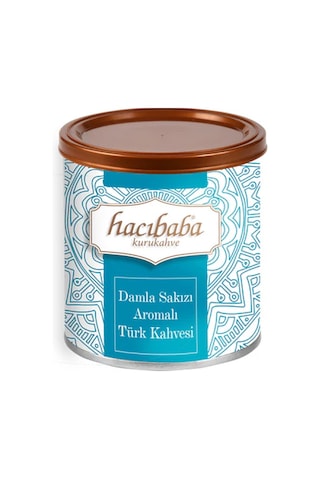 Hacıbaba Damla Sakızı Aromalı Türk Kahvesi Teneke Kutu 100 Gr X 6 Adet Öğütülmüş