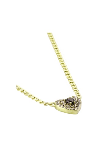 Masaliko Kalp Gümüş Kolye Ms3306, 925 Ayar Kadın Gümüş Kolye, Altın Kaplama Altın