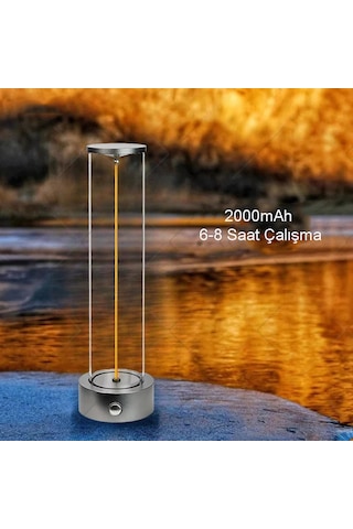 Techtic Manyetik Masa Lambası Abajur Şarjlı Modern Okuma Işığı