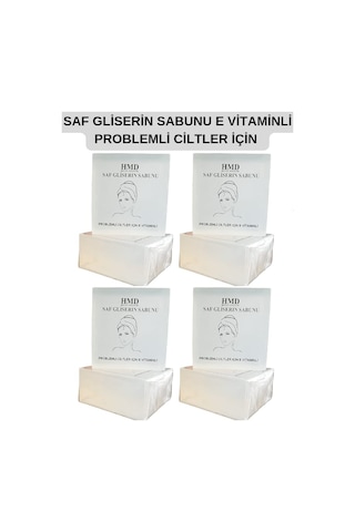 Hmd Bitkisel Kozmetik E Vitaminli Saf Gliserin Sabunu 4 x 100 G