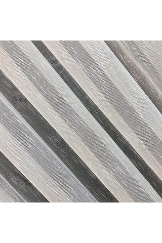 Perdefony Ekru Şantuk Çizgili Düz Tül Perde