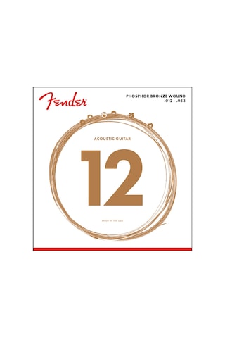 Fender 60L Phosphor Bronze Takım Tel Akustik Gitar Teli 012-053