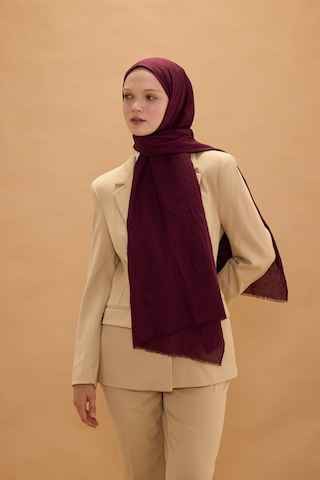 Bambu Kraş Şal Tesettür Giyim, Yüksek Kalite, Hafif, Rahat, Şık, Premium, Lux, Shawl, Scarf Bordo
