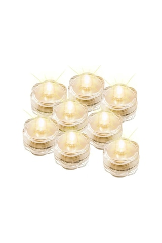 Hfambition 12 Adet Su Altı Led Işıkları - Yangısız, Su Geçirmez, Pilli Fonksiyonlu - Düğün Ve Noel Dekorasyonu Diğer