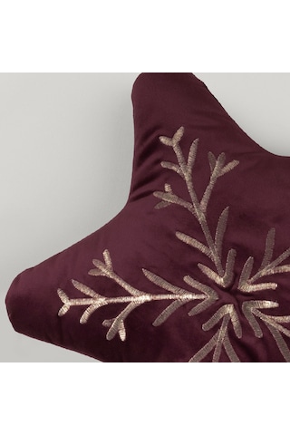 Linens Star 37x35 Cm Kırlent Bordo Bordo