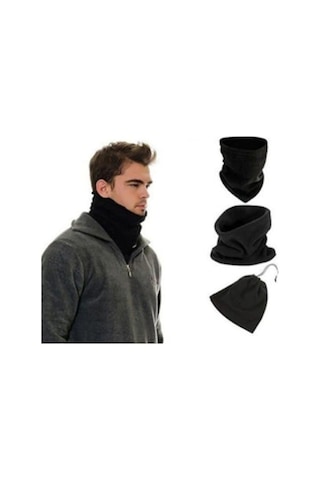 Polar Boyunluk Bere Erkek Siyah