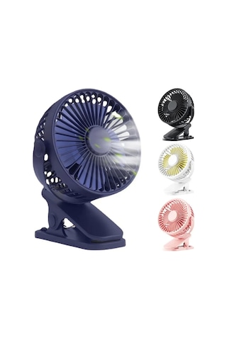Fan Masaüstü 3 Kademeli Şarjlı Taşınabilir Qtop F9