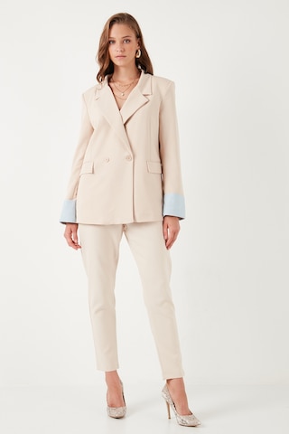 Lela Regular Fit Kruvaze Yaka Blazer Bayan Ceket 611Bc00025 Taş