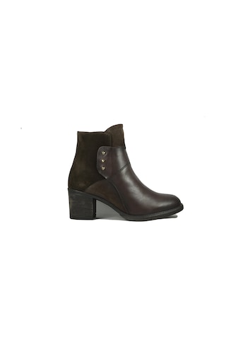 Freefoot 01306 Kahve Deri Kadın Bot 001