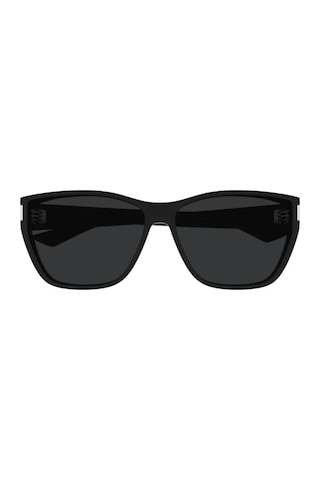 Saint Laurent Sl 758f 001 63 Unisex Kare Siyah Kemik Güneş Gözlüğü Siyah