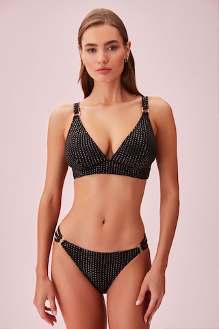 Suwen Line Lurex Üç Şeritli Detaylı Bikini Alt Sb254051312d1312 Çizgili Simli